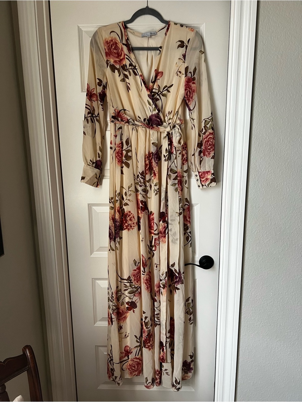 Baltic Born  Lydia Maxi Dress in Ivory/Cream Floral